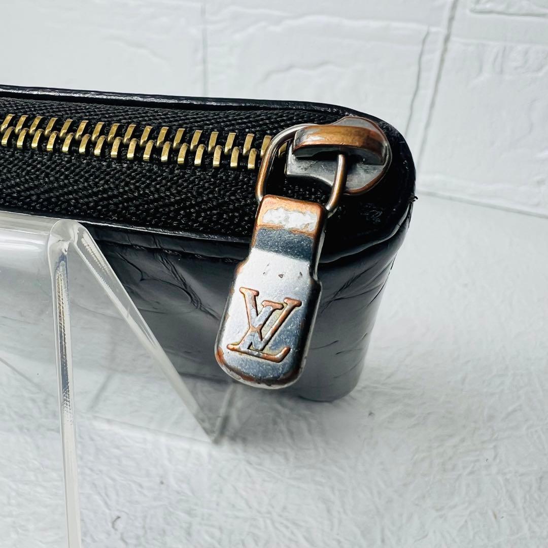 LOUIS VUITTON モノグラムグラセ ポルト ビエモネラウンドジップ財布