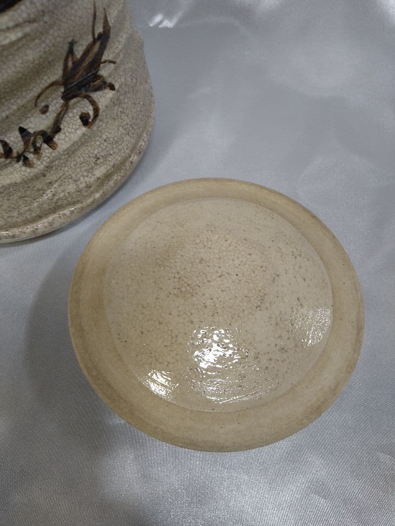 山口錠鉄 織部焼 赤津焼 水指 水差 茶道具 美品