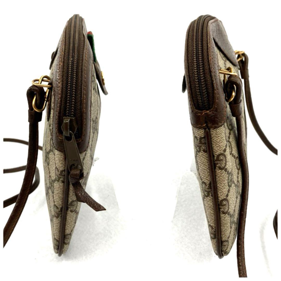 GUCCI グッチ ショルダーバッグ PVC レザー GG シェリーライン