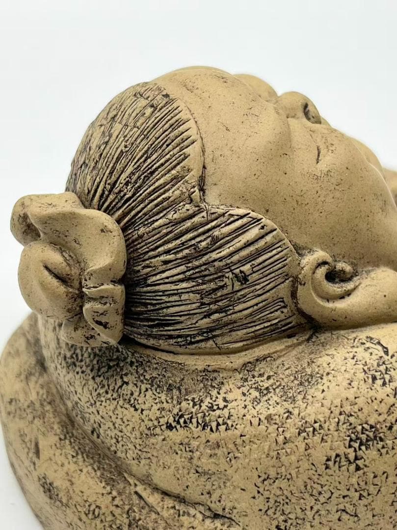 民国 紫砂布袋和尚 置物 茶道具 骨董品 唐物 中国古美術(F-178)