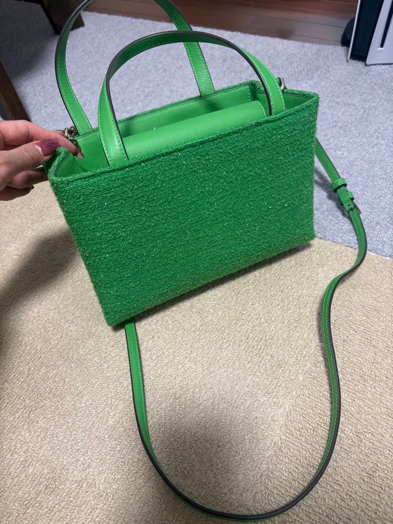 kate spade ゴルフモチーフ ハンドバッグ グリーン