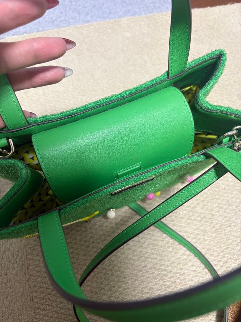 kate spade ゴルフモチーフ ハンドバッグ グリーン