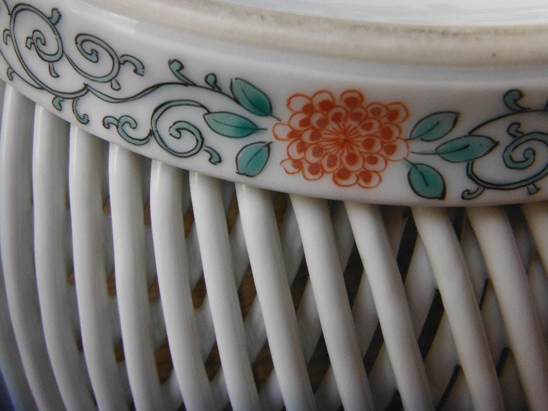 伊万里・菓子器 八角形 花鳥模様