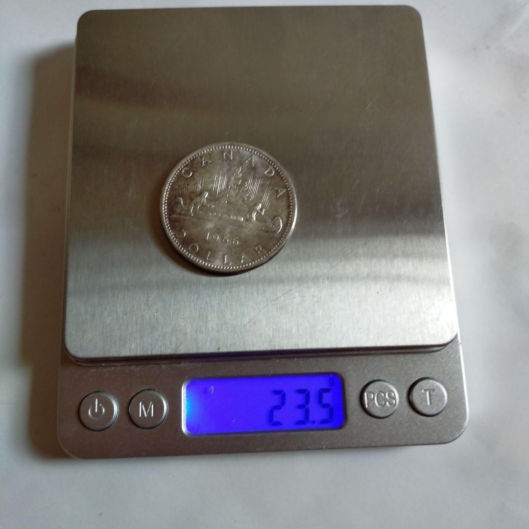 カナダドル エリザベス2世 カヌーダラー 1ドル銀貨 1966年 - メルカリ
