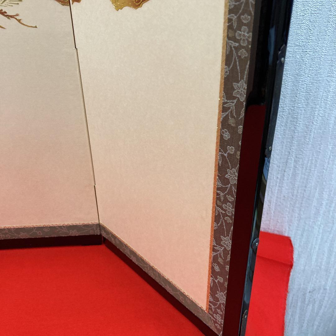 F17 品のある松柄　屏風のみ　高さ48㎝位　雛屏風　三月屏風　五月屏風