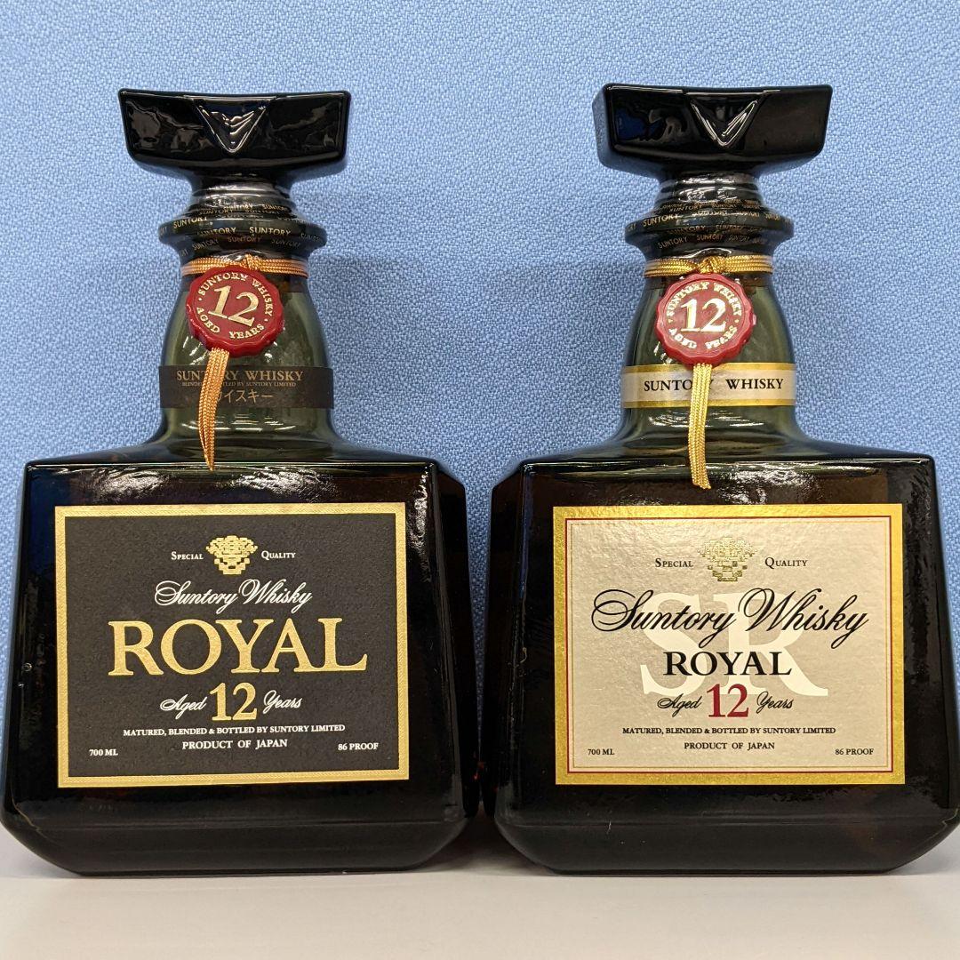 サントリーローヤル12年　700ml 43％　飲み比べ２本セット　未開栓　箱なし サントリーローヤル12年 700ml 43％ 飲み比べ2本セット 未開栓 箱なし