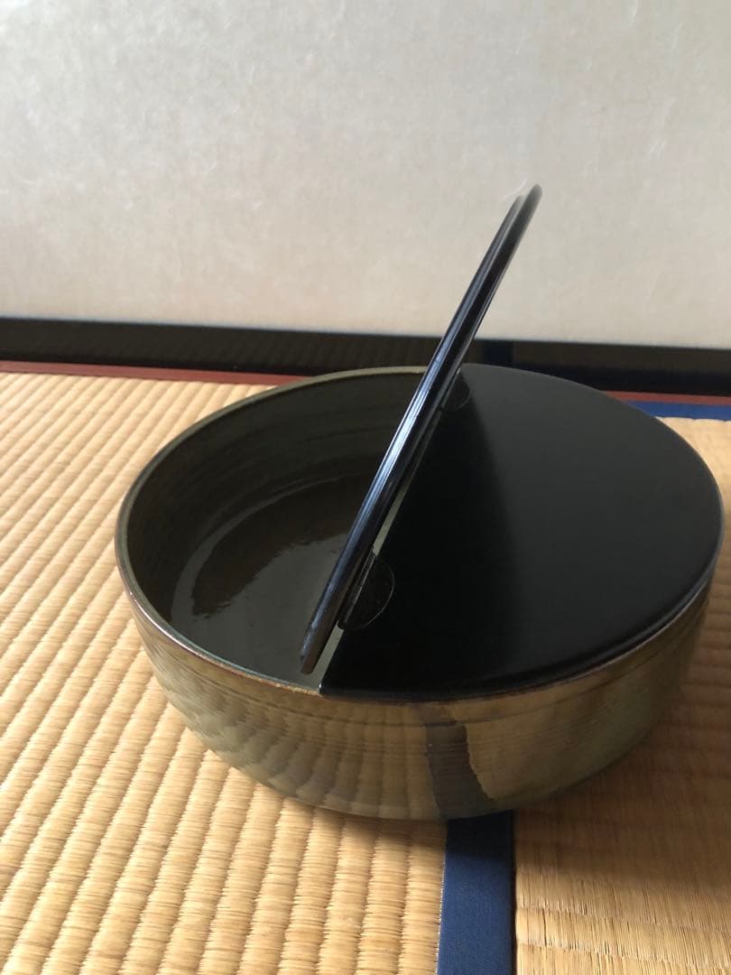 高取焼　平水指　登古造　共箱入