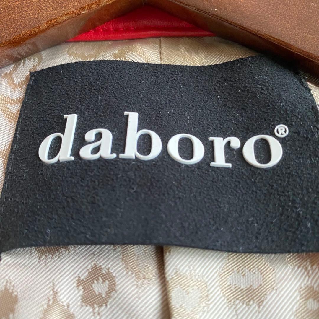 未使用級✨】daboro シングルライダース レザージャケット 羊革 赤 XL