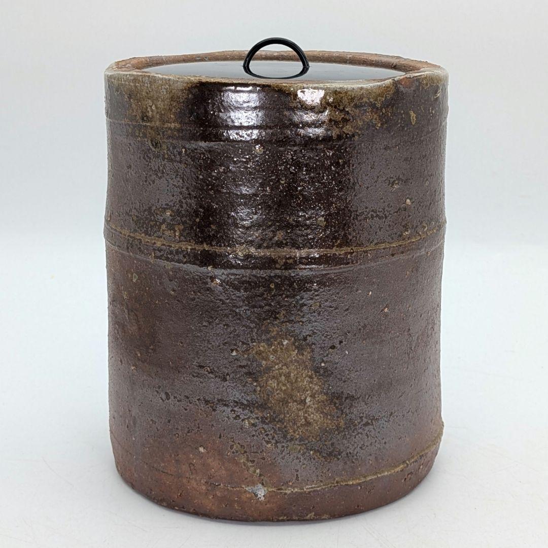 人間国宝 藤原啓 備前焼 水指 共箱共布栞 抹茶道具 茶器 塗り蓋 食器 水差