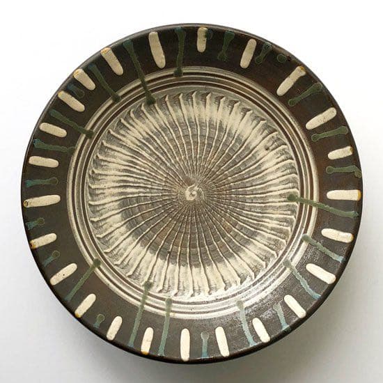 小鹿田焼 大皿 特大 50cm 骨董 小鹿田焼 特大皿 陶芸 骨董品