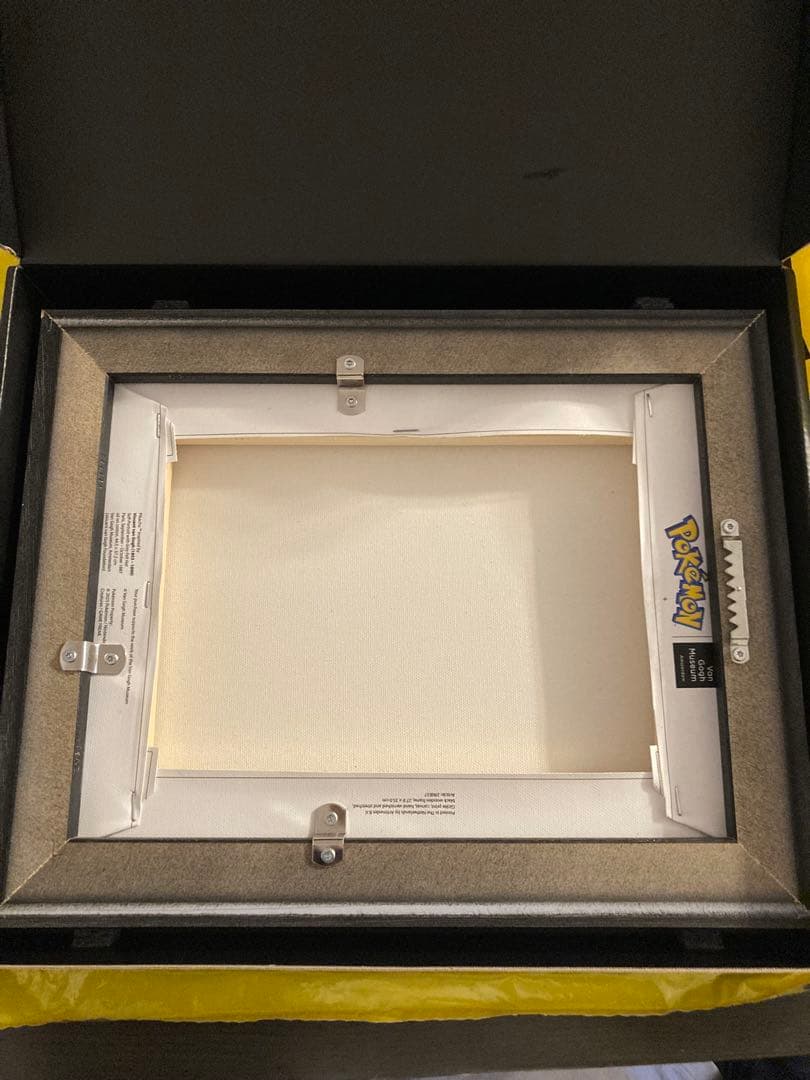 ゴッホピカチュウ キャンバスアート 証明書・シリアルナンバー付き　黒木枠