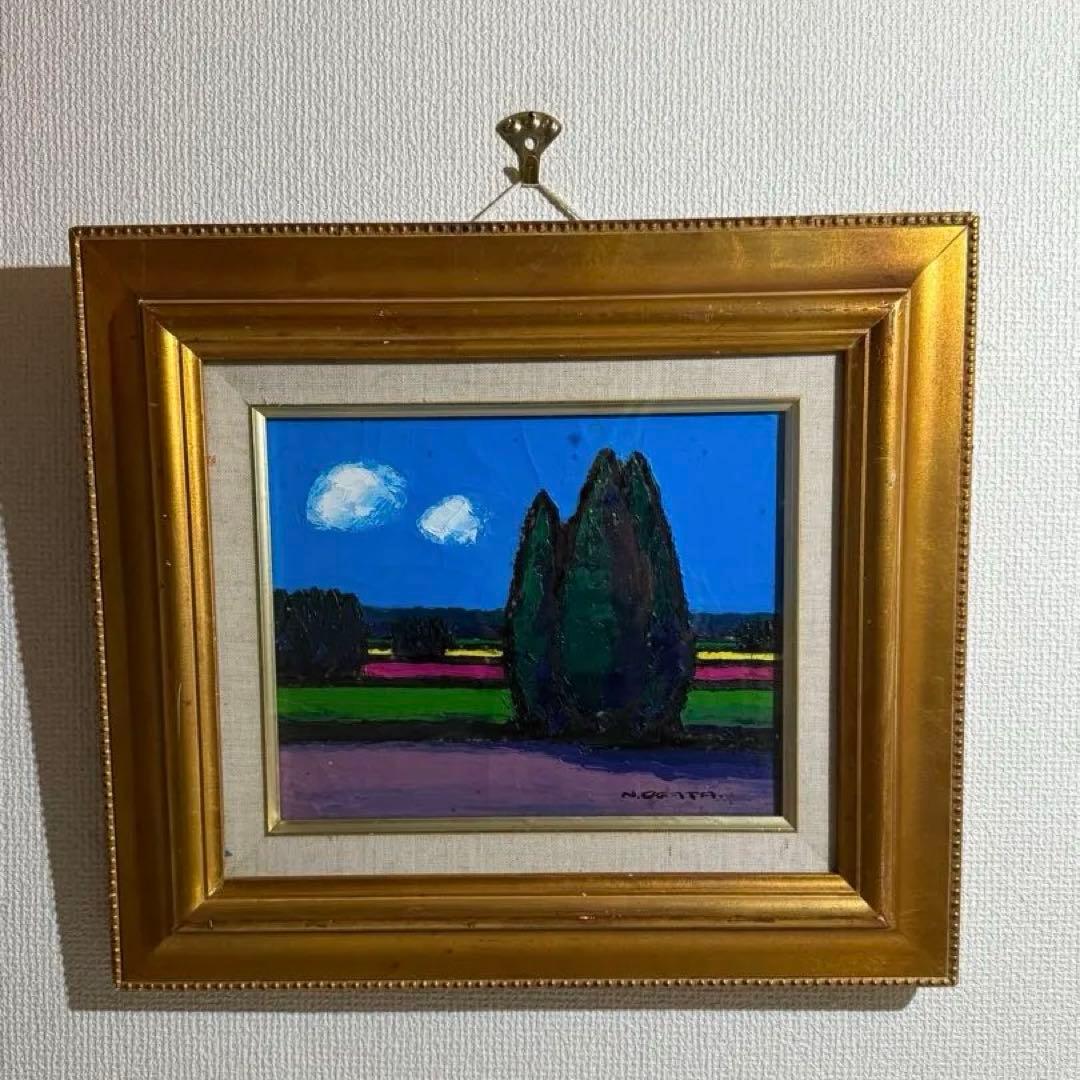 時代物　小県ニ一【風景画】1977肉筆油彩画