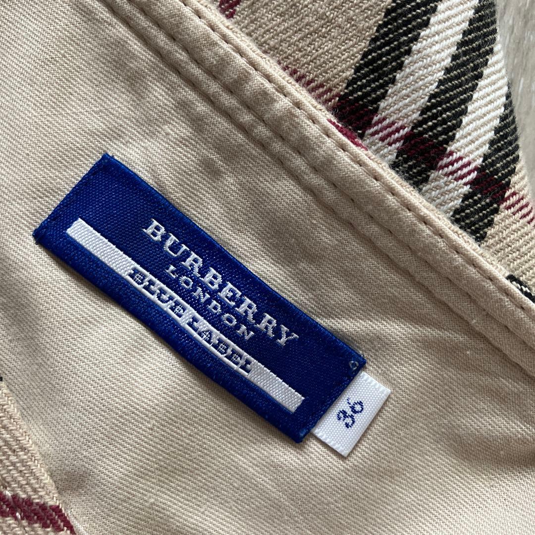 美品◾️バーバリーブルーレーベルノバチェックスカート36膝丈スカート