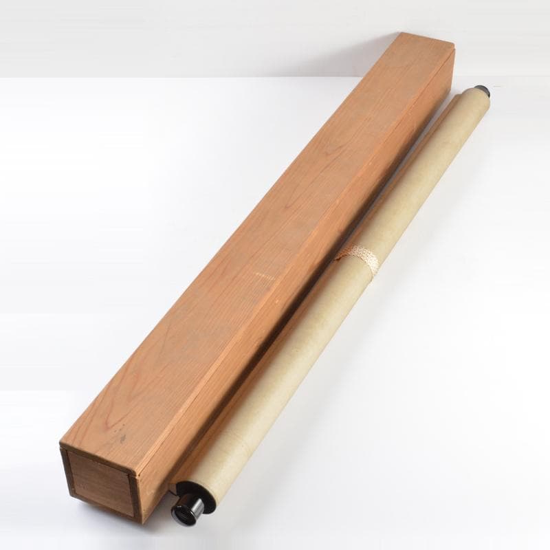 掛軸 平安 伊藤若冲作 工芸印刷 花鳥図 時代箱付 M 4649A