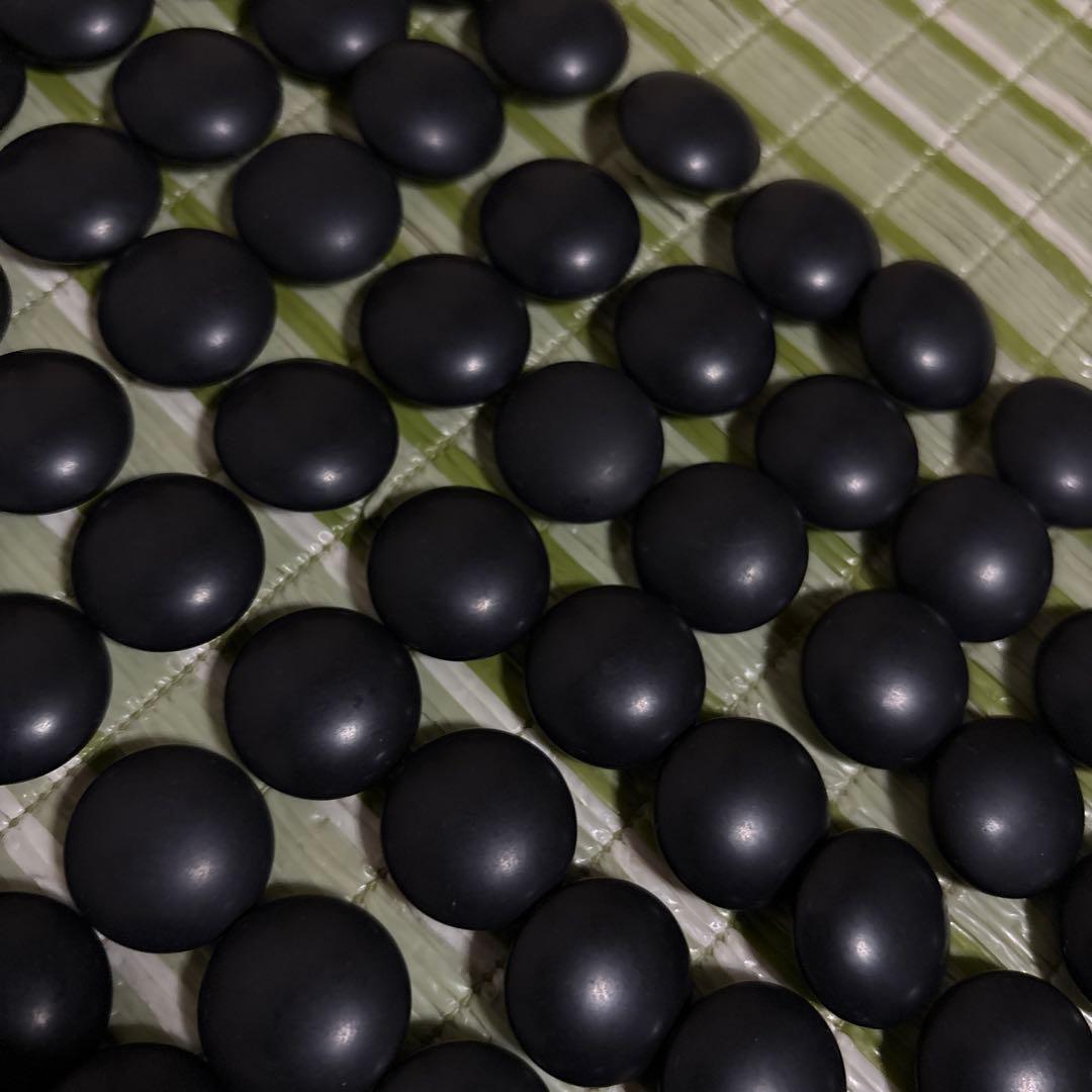 囲碁　碁石　駒　蛤　ハマグリ　那智黒　35号　工芸品