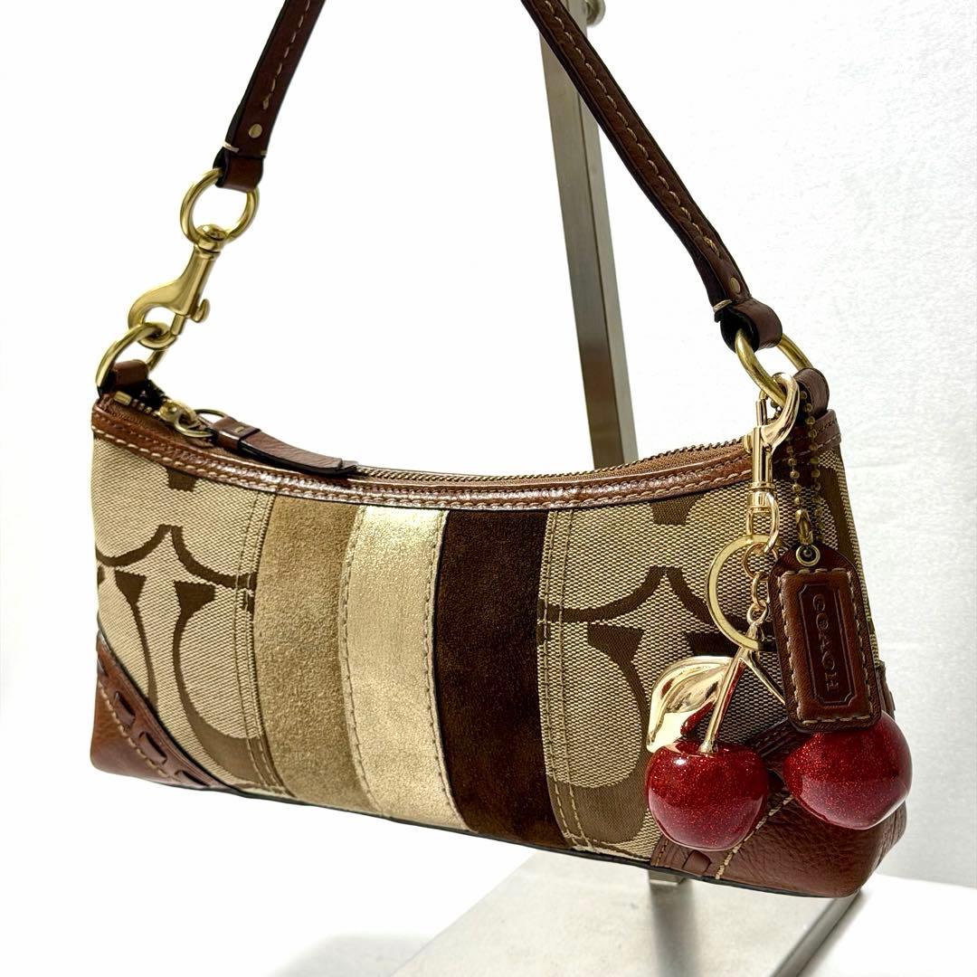 バッグ Coach soho shoulder bag accessory pouch