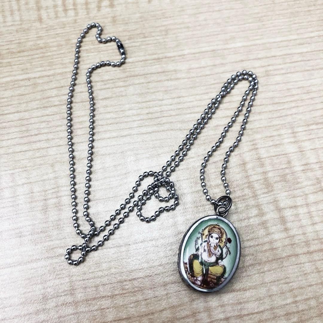 藤井風 着用 お風呂チェーン ペンダント ネックレス オーム