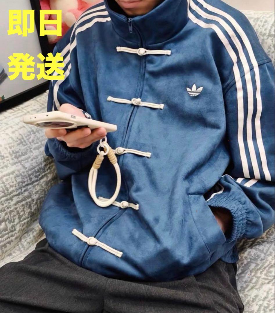M 海外限定adidas originals スエード トラックジャケット