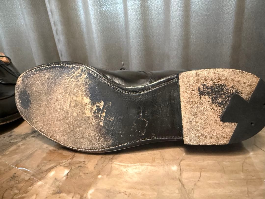 Alden ブラック ドレスシューズ　Vチップ　コードヴァン