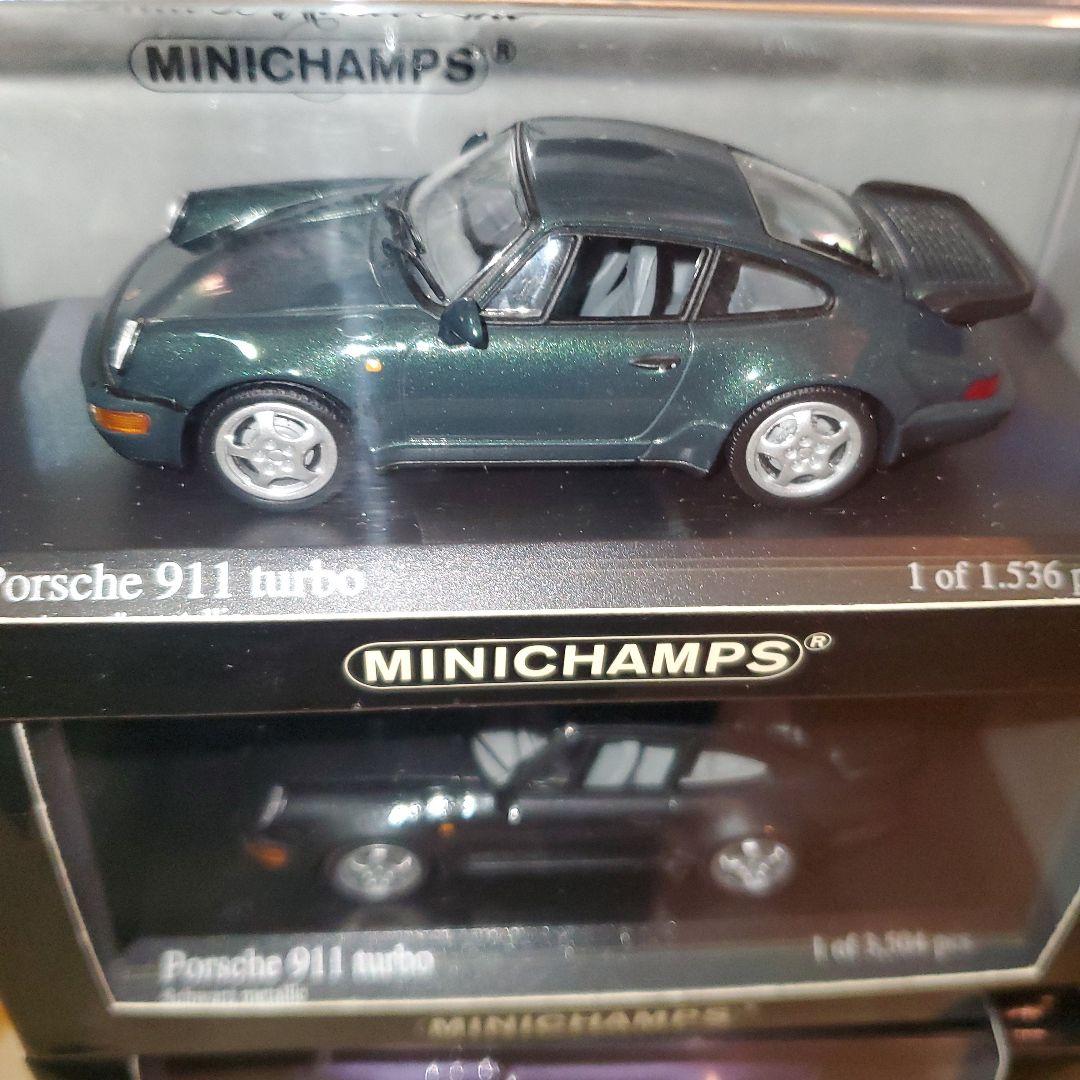 MINICHAMPS Porsche 911 turbo 6台セット赤、黄