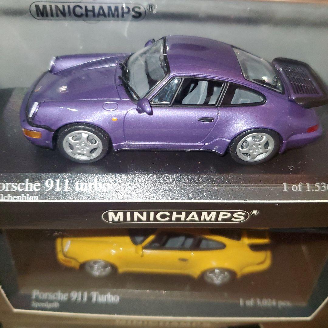 MINICHAMPS Porsche 911 turbo 6台セット赤、黄