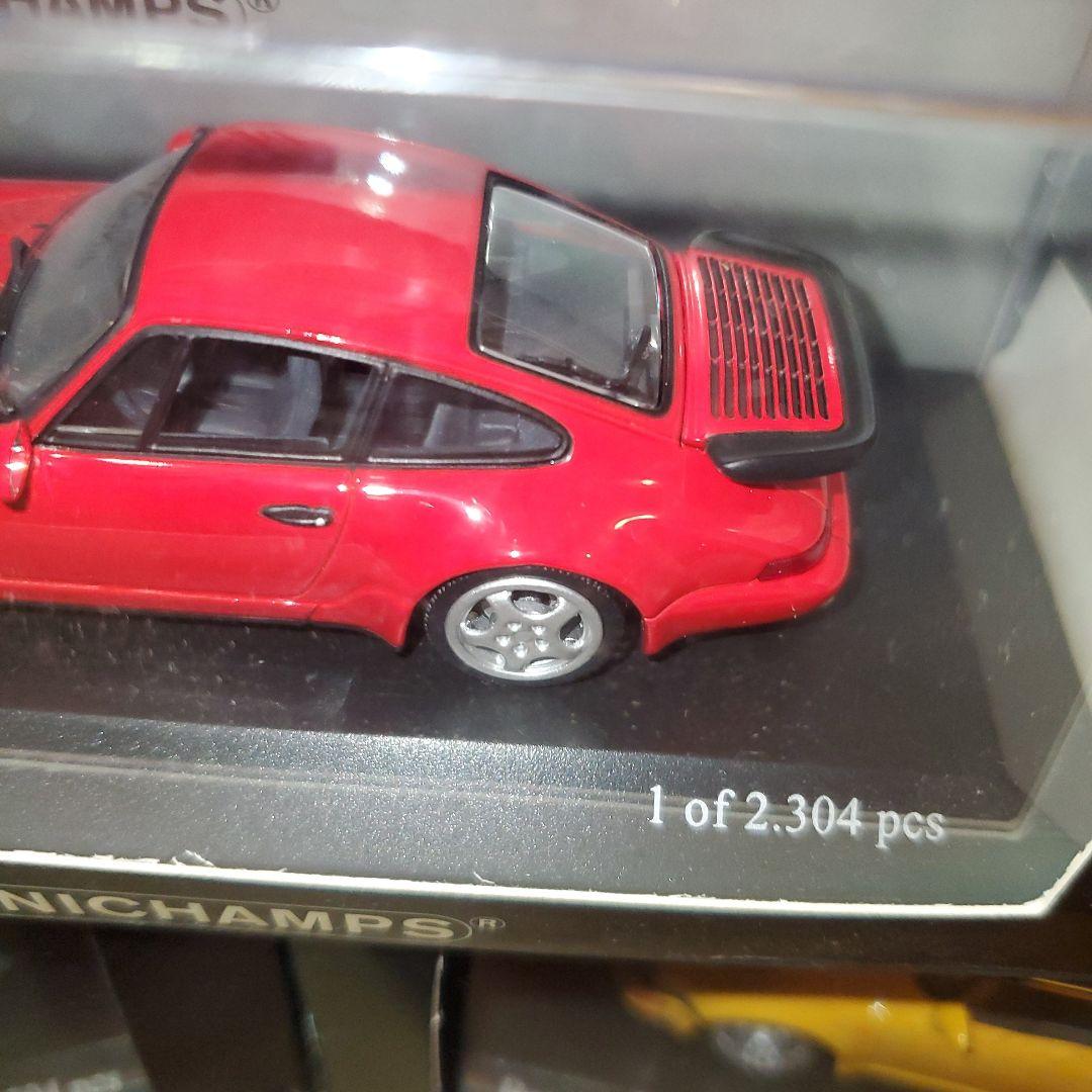 MINICHAMPS Porsche 911 turbo 6台セット赤、黄