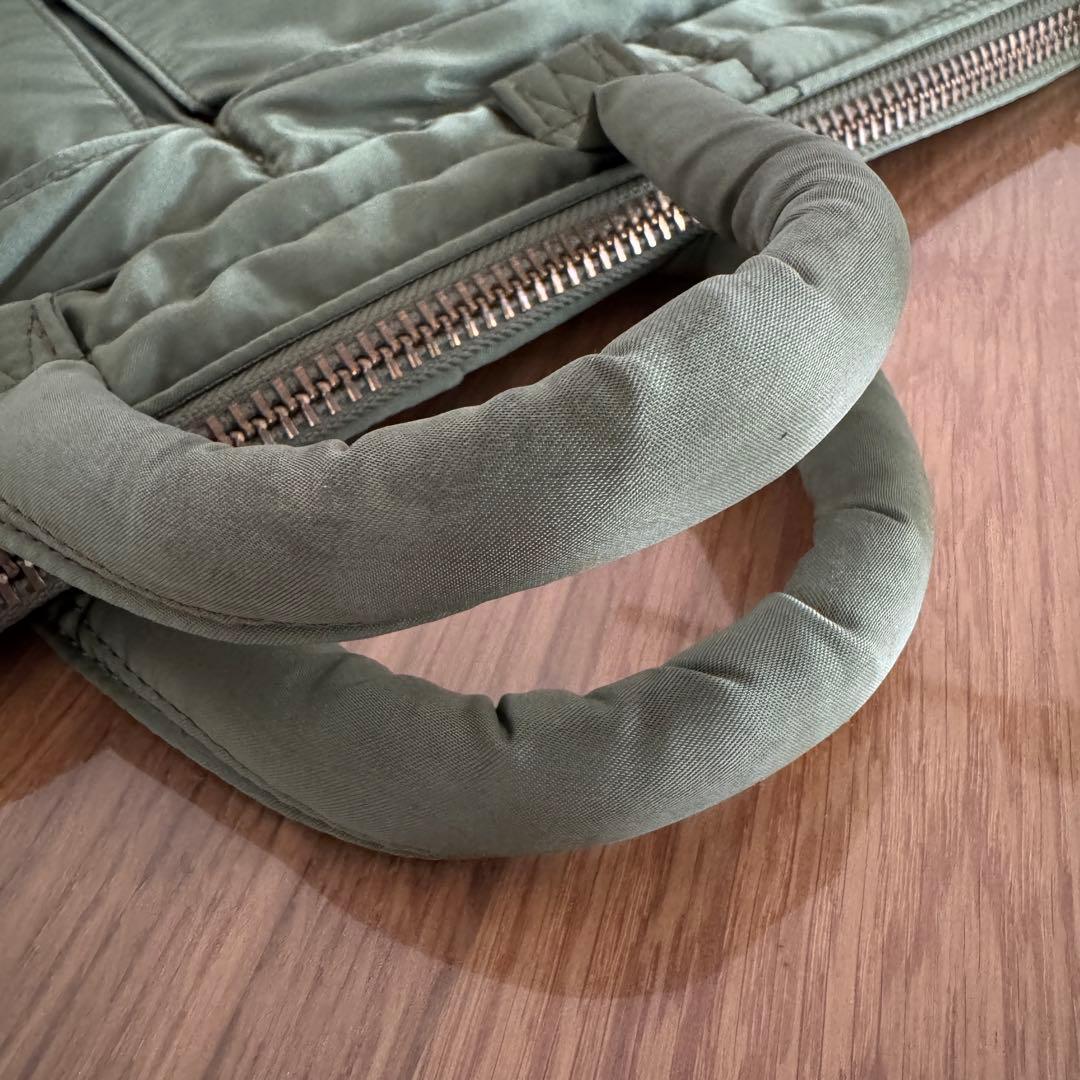 PORTER TANKER BRIEFCASE セージグリーン