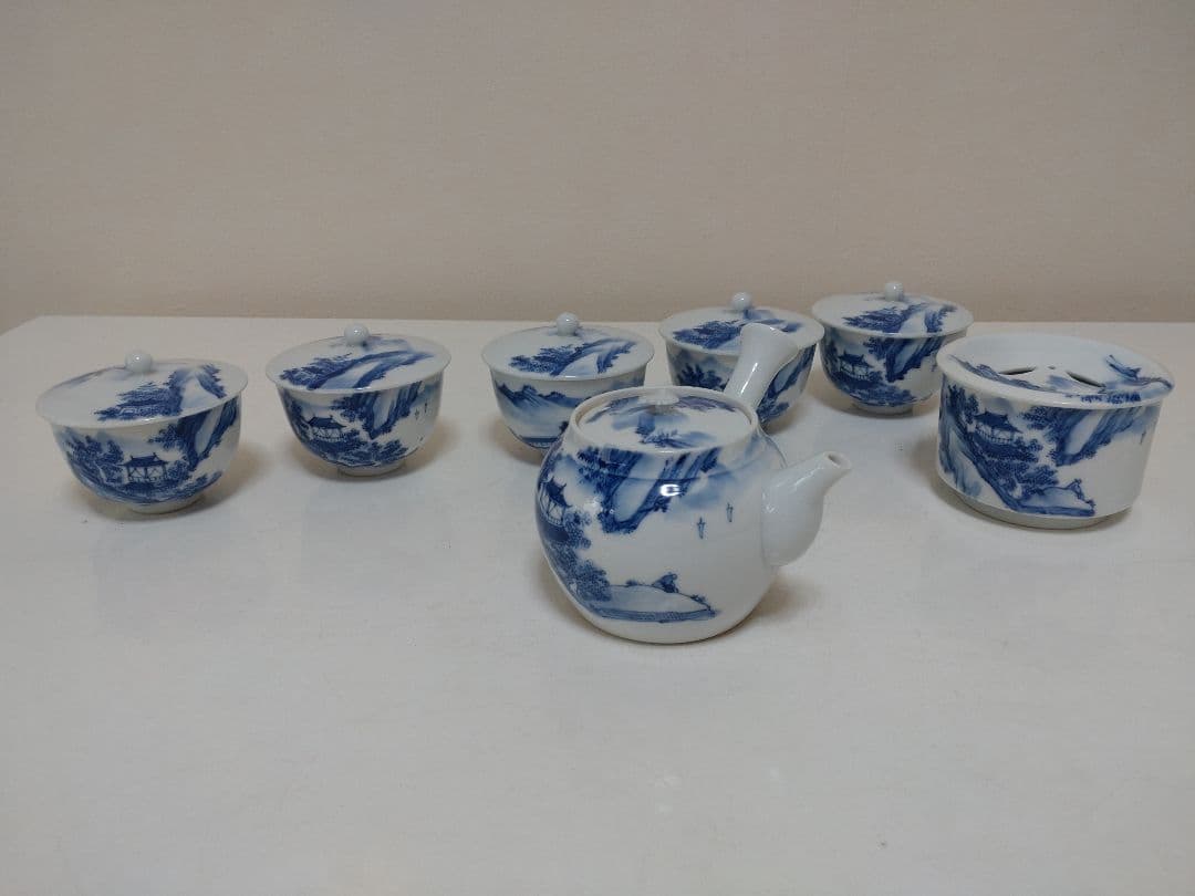 平安 春峯 茶器揃 急須 建水 茶碗五客 煎茶道具 平安 春峯 茶器揃 急須 建水 茶碗五客 煎茶道具