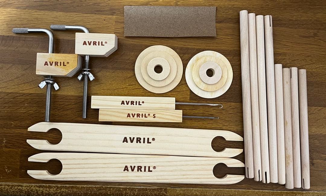 C*o様 AVRIL LOOM-30 初期型卓上織り機と付属品一式・別売へドル2