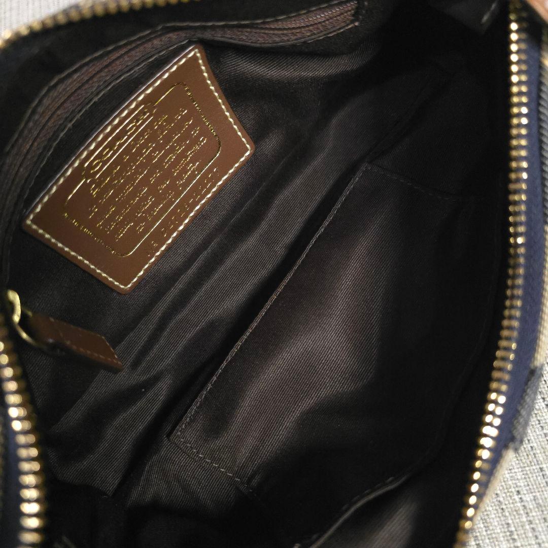 希少柄　コーチ　ソーホー　アクセサリーポーチ　ショルダーバッグ　シグネチャー