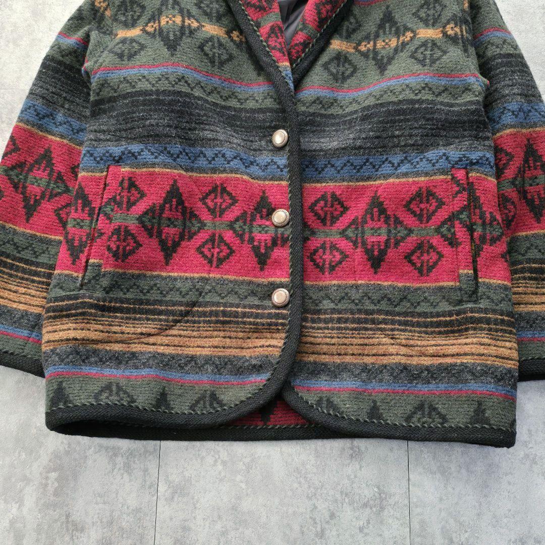 80s ウールリッチ ヴィンテージ ネイティブ柄 ブランケットジャケット