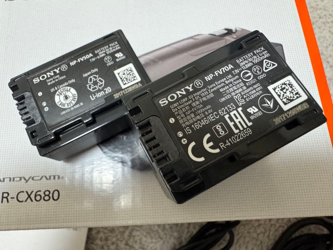 SONY HDR-CX680 内蔵メモリ64GB ソニービデオカメラ