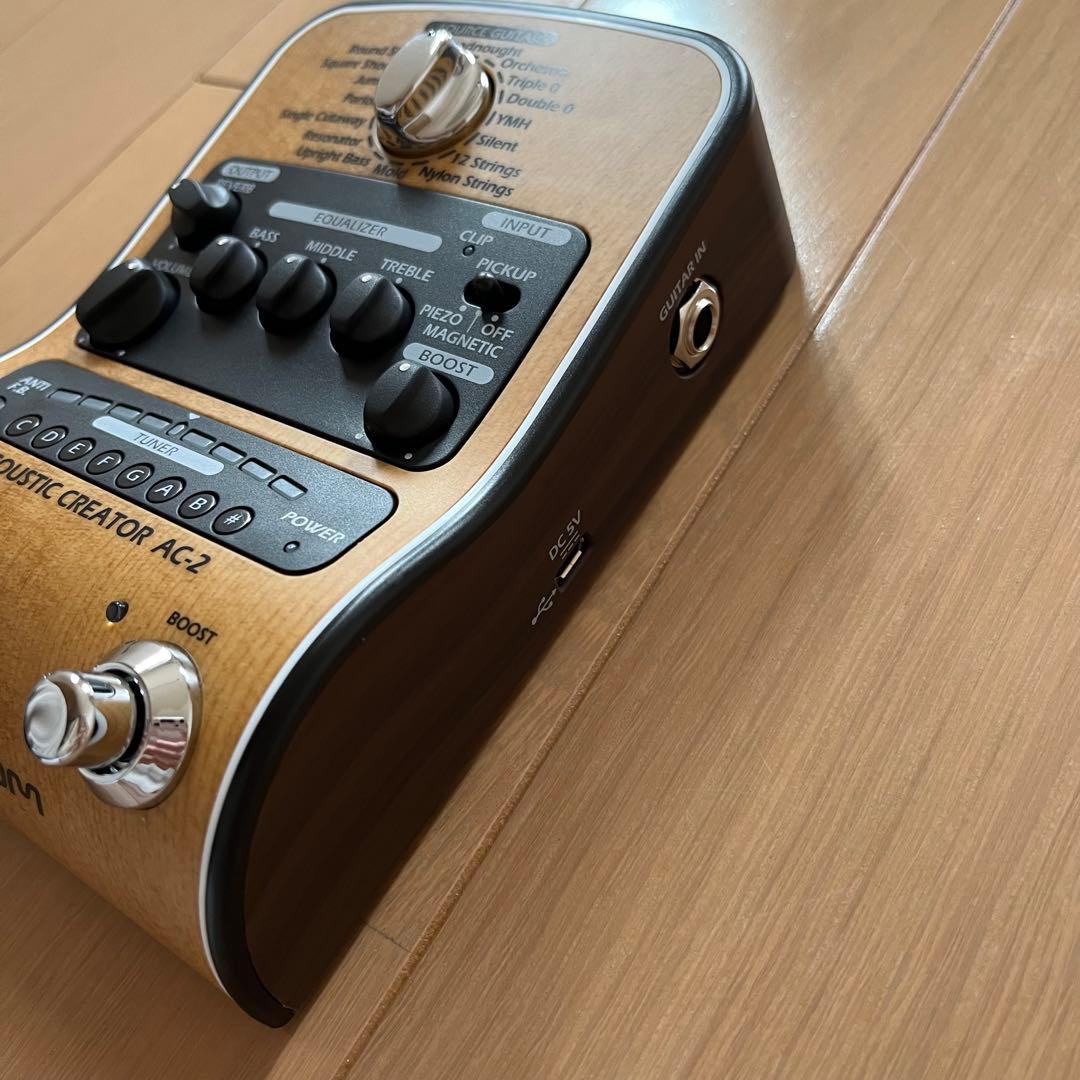ほぼ未使用品】ZOOM AC-2 アコースティックギター用 プリアンプ アコギ
