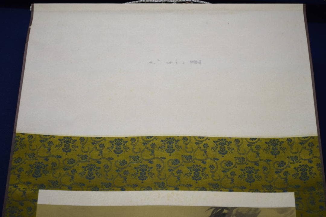 真作/観嵐/月下猛虎図/猛虎/中国画/布袋屋掛軸HJ-727