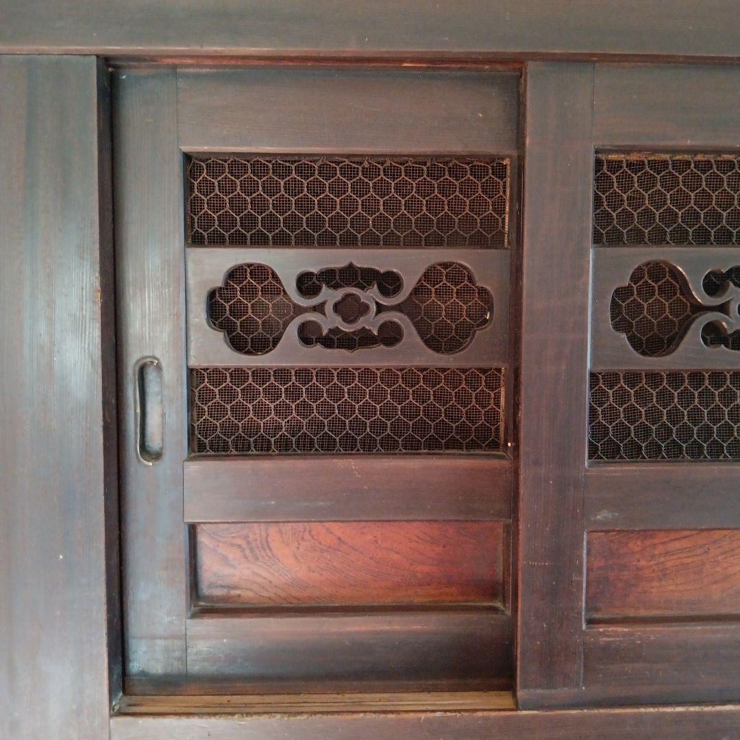 六尺近江水屋 箪笥 和箪笥 キャビネット みずや 古家具 アンティーク 木製