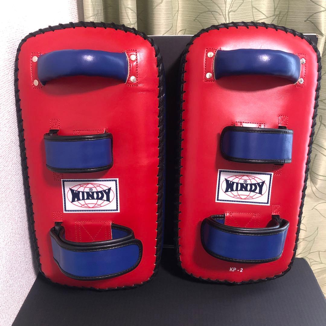WINDY KP-4 キックミット 青/赤
