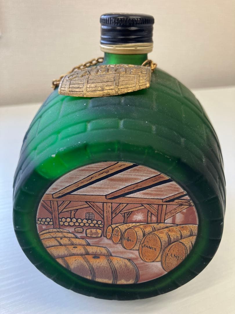 CAMUS コニャック 樽型緑色ボトル カミュ ナポレオン 樽型 古酒 3本