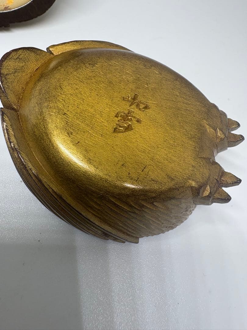 讃岐名工　篠原如雪作ふくろう香合