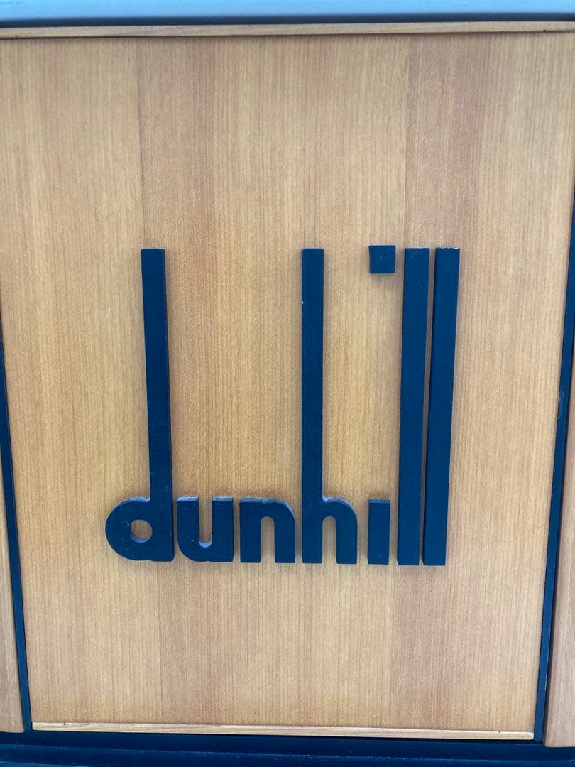 【激レア✨】ダンヒルdunhill 木製ディスプレイ 回転鏡　非売品　限定品