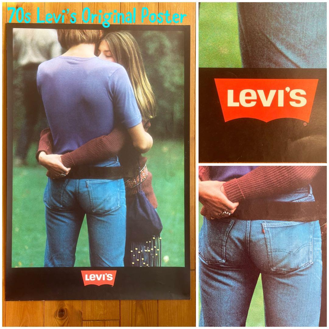 レア70年代オリジナルLEVISリーバイス販促用ビンテージポスター501BIGE