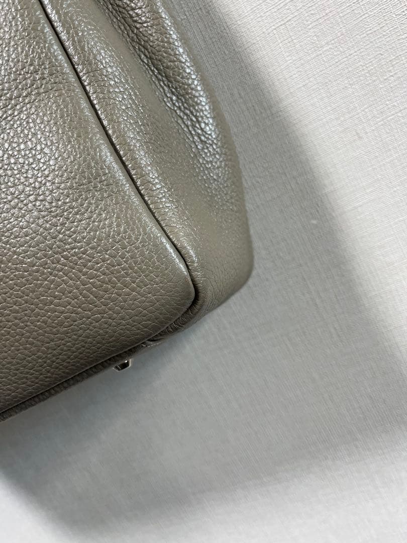 ◯専用傳濱野ハマノHamanoエトゥープミーティアバッグバッグ レザー 牛革