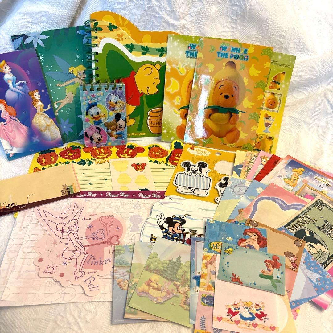 平成レトロ 当時モノ ディズニー 便箋 メモ 付箋 ノート まとめ売り