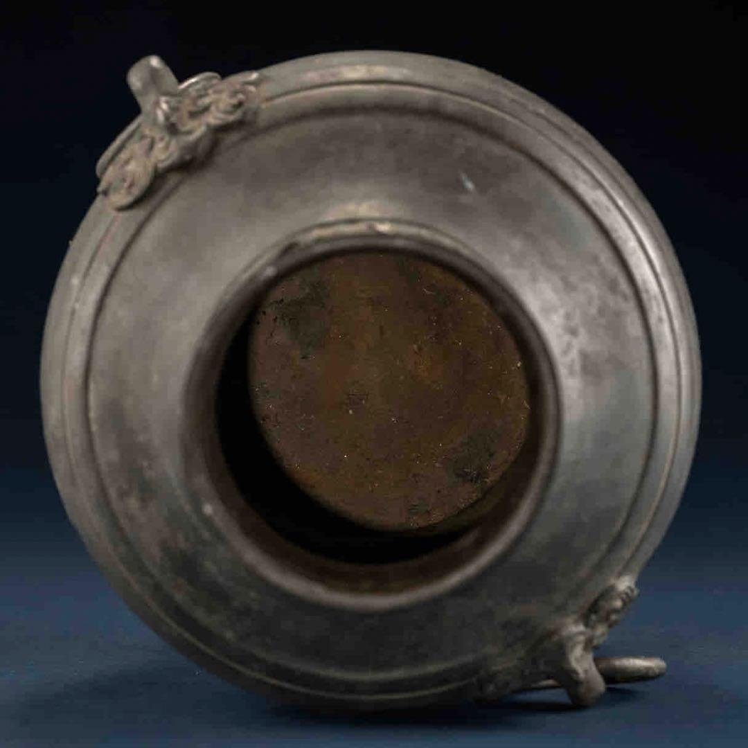 中国古美術 壺 花瓶 古銅製 アンティーク 骨董品