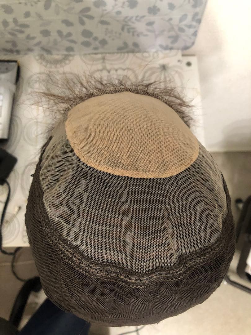 人毛100% ブラウン　ショートボブ 未使用　医療ウィッグ