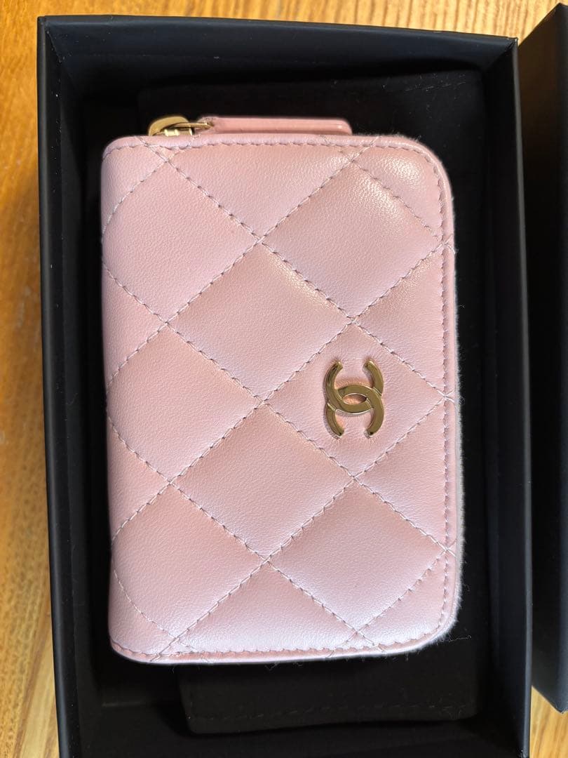 シャネル 24S パース ラムスキン ピンク系