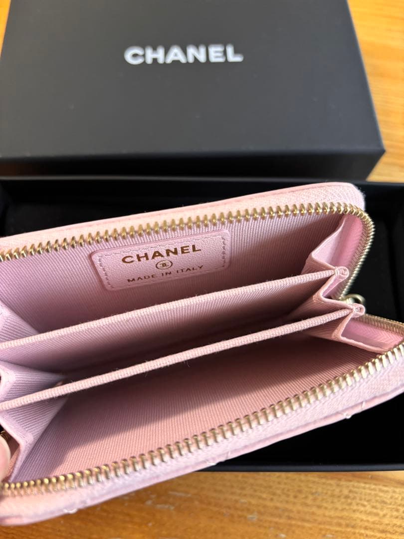 シャネル 24S パース ラムスキン ピンク系