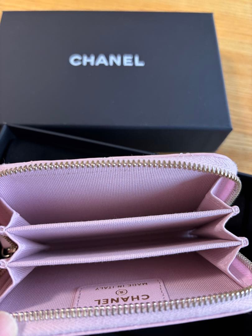 シャネル 24S パース ラムスキン ピンク系