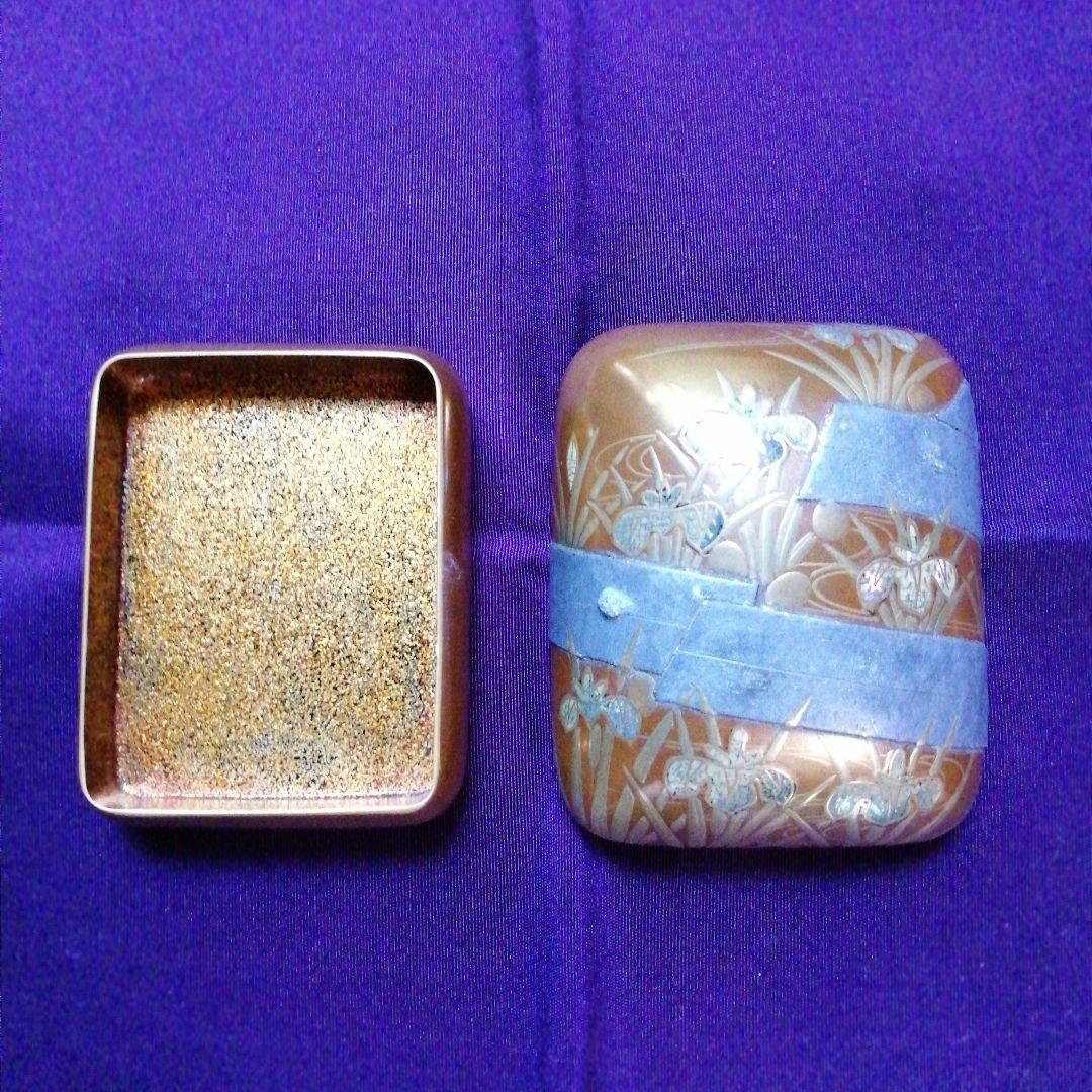 金地 八ツ橋蒔絵文庫形香合 公式 ストア