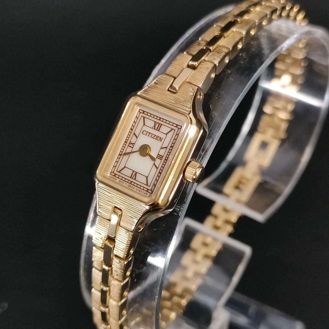 美品　CITIZEN　シチズン　HIROB　ゴールド　スクエア　ソーラー　腕時計 美品 CITIZEN シチズン HIROB ゴールド スクエア ソーラー 腕時計