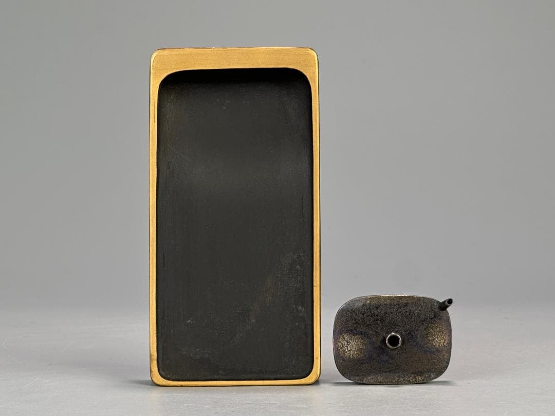 書道具　文房具　硯箱　東雲作　螺鈿　水滴　硯